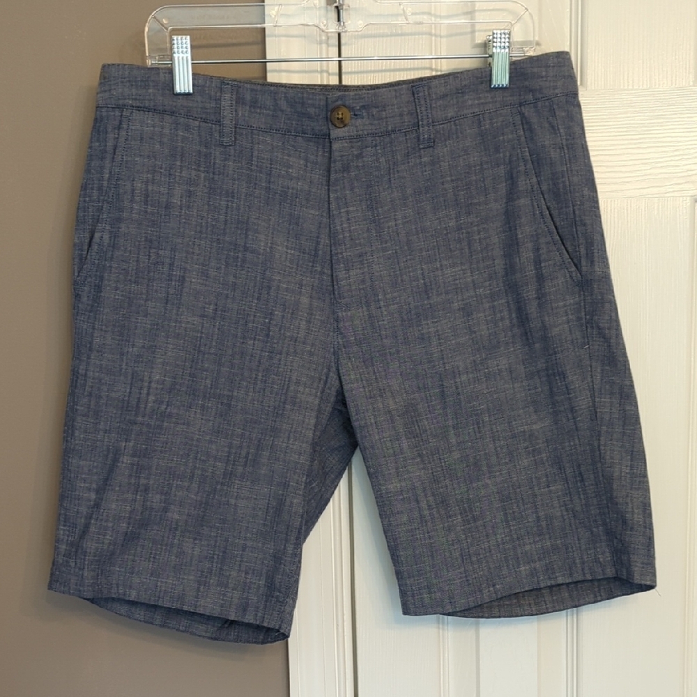 Bonobos Slate Blue Flat-Front Casual Chino Shorts